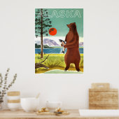Alaska-Reiseplakat  Poster (Küche)