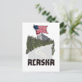 Alaska-Reiseposter Postkarte (Stehend Vorderseite)
