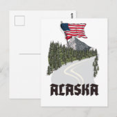 Alaska-Reiseposter Postkarte (Vorne/Hinten)