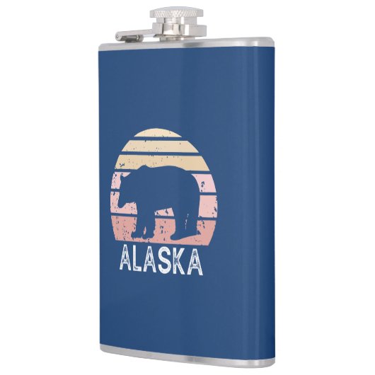 Alaska Retro Bear Flachmann (Links)