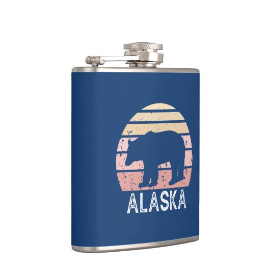Alaska Retro Bear Flachmann (Rechts)