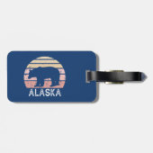 Alaska Retro Bear Gepäckanhänger (Rückseite horizontal)