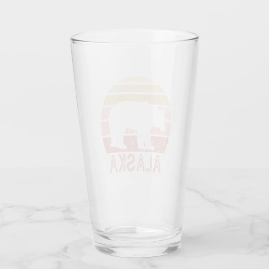 Alaska Retro Bear Glas (Rückseite)