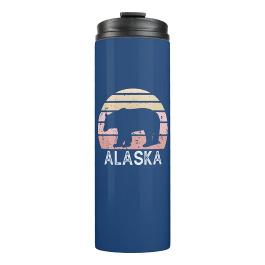 Alaska Retro Bear Thermosbecher (Vorderseite)