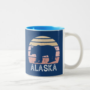 Alaska Retro Bear Zweifarbige Tasse