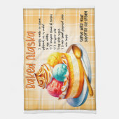 Alaska-Rezept Geschirrtuch (Vertikal)