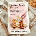 Alaska Rezept Personalisiert Geschirrtuch<br><div class="desc">Fügen Sie Ihrer Küche eine persönliche Touch mit diesem stilvollen Küchentuch aus Alaska-Backofen hinzu. Dieses hübsch illustrierte Alaska-Dessert und ein leicht zu bedienendes Rezept machen dieses Handtuch zu einem dekorativen und funktionalen Handtuch. Passen Sie es mit Ihrem Namen oder Ihrer Nachricht an, um es einzigartig zu machen, perfekt für Dessert...</div>