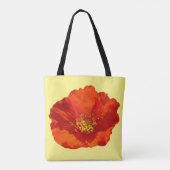 Alaska-Rote Mohnblume Farbige Blume Tasche (Rückseite)