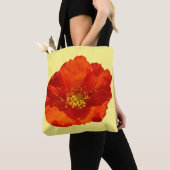 Alaska-Rote Mohnblume Farbige Blume Tasche (Von Nahem)