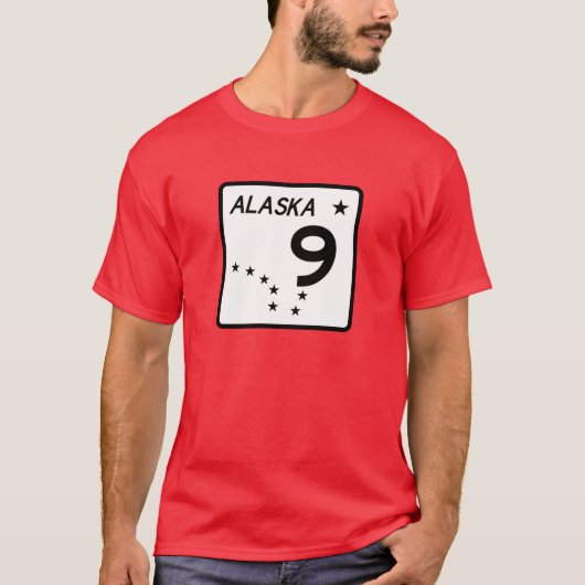 Alaska-Route T-Shirt (Vorderseite)