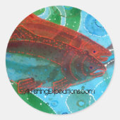 Alaska Runder Aufkleber (Vorderseite)