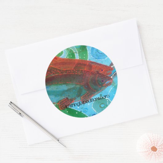 Alaska Runder Aufkleber (Umschlag)