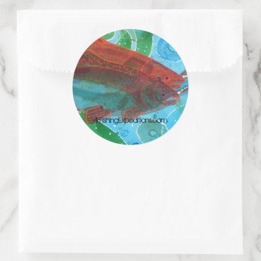 Alaska Runder Aufkleber (Tasche)