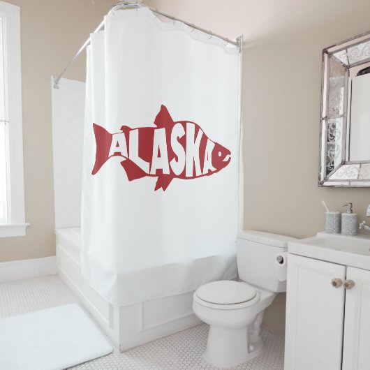 Alaska Salmon Duschvorhang (Beispiel)