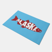 Alaska Salmon Fußmatte (Schrägansicht)