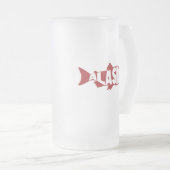 Alaska Salmon Mattglas Bierglas (VorderseiteRechts)