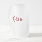 Alaska Salmon Mattglas Bierglas (Vorderseite Links)