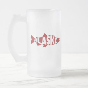 Alaska Salmon Mattglas Bierglas
