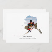 Alaska Save the Date Fotokarte (Vorne/Hinten)