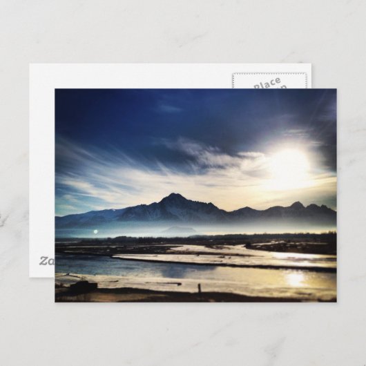 Alaska Scenus Postkarte (Vorne/Hinten)