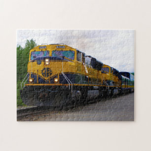 Alaska-Schienenfahrzeug. Puzzle