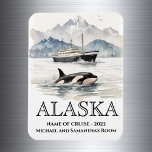 Alaska Schifffahrt Orcas Magnet<br><div class="desc">Dieses Design kann in dem Bereich personalisiert werden, der durch das Ändern des Fotos und/oder Textes zur Verfügung gestellt wird. Sie können auch angepasst werden, indem Sie auf Vorlage personalisieren klicken und dann auf die Schaltfläche klicken, um weitere Optionen anzupassen, um die Hintergrundfarbe zu löschen oder zu ändern, Text hinzuzufügen,...</div>