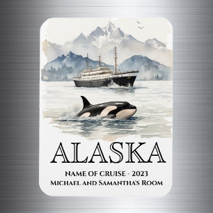 Alaska Schifffahrt Orcas Magnet