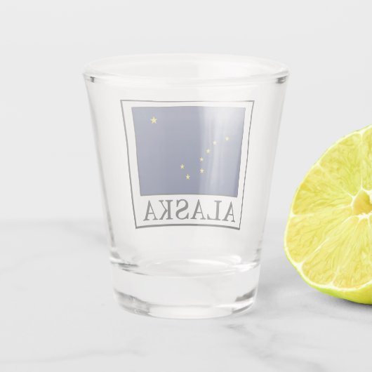 Alaska Schnapsglas (Rückseite)