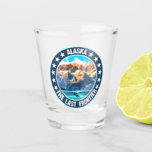 Alaska Schnapsglas (Vorderseite)