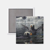 Alaska Schopfpuffins Magnet (Vorderseite/Rückseite)