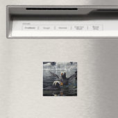 Alaska Schopfpuffins Magnet (In Situ (Geschirrspüler))