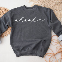 Alaska Script Staat FrauenSweatshirt Sweatshirt