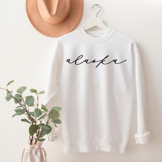 Alaska Script Staat FrauenSweatshirt Sweatshirt