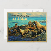 Alaska Sea Lions Postkarte (Vorne/Hinten)