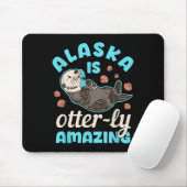 Alaska Sea Otter Vacation Souvenir Mousepad (Mit Mouse)