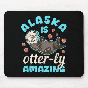 Alaska Sea Otter Vacation Souvenir Mousepad