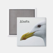 Alaska Seagull Magnet (Vorderseite/Rückseite)