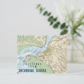 Alaska-Seekarte Postkarte (Stehend Vorderseite)