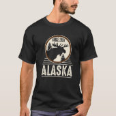 Alaska Seit 1959 Elch Design T-Shirt (Vorderseite)