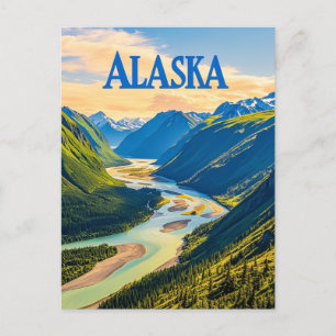 Alaska-Sicht Postkarte