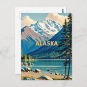 Alaska-Sicht Postkarte (Vorne/Hinten)