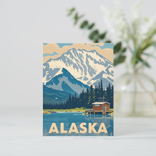 Alaska-Sicht Postkarte (Stehend Vorderseite)
