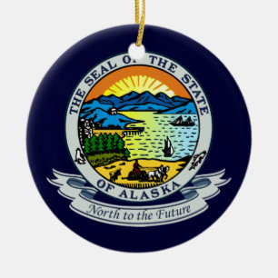 Alaska Siegel Keramik Ornament