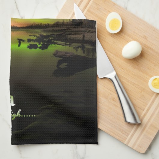 Alaska Sigh.... Geschirrtuch (Viertel Falte)