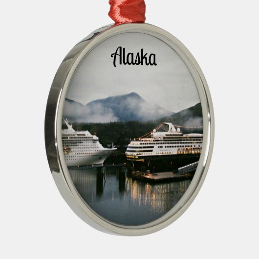 Alaska! Silbernes Ornament (Rechts)
