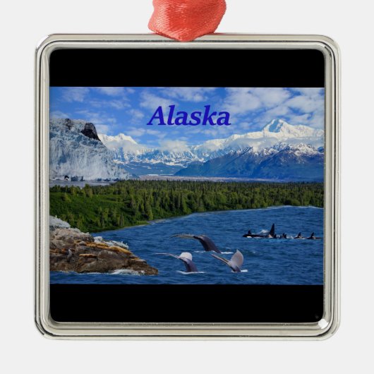 Alaska Silbernes Ornament (Vorne)