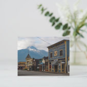 Alaska Skagway Town Gebäude Foto Postkarte (Stehend Vorderseite)