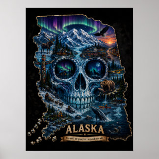 Alaska-Skull-Illusion | Astigmatism STATE of Mind Poster