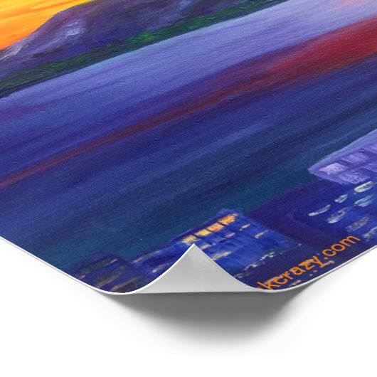 Alaska Sleeping Lady Matte Poster (Ecke)