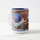 Alaska Sleigh Bells Ring Zweifarbige Tasse (Vorderseite Links)